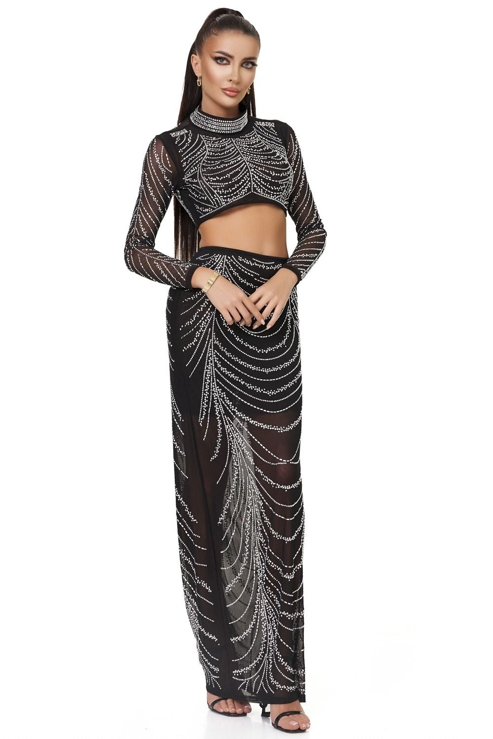 Lasisea Bogas elegáns fekete női öltöny