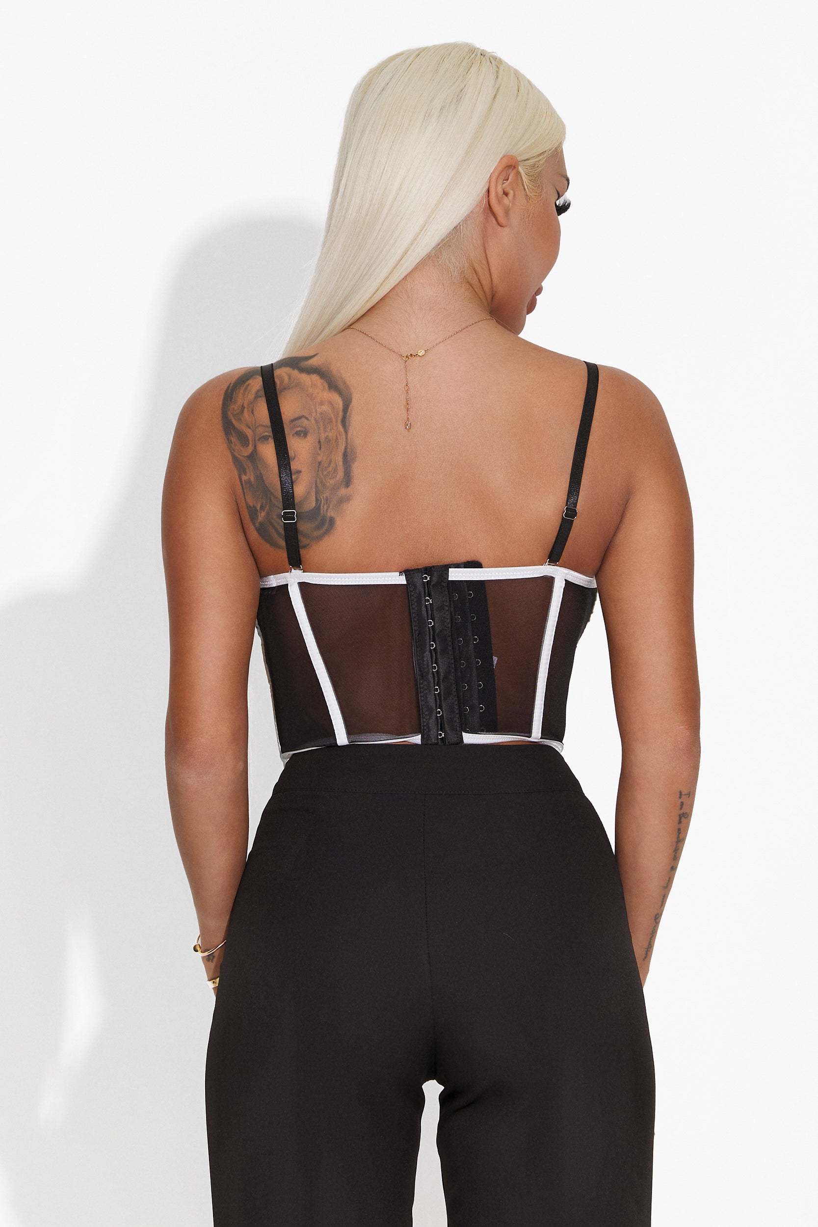 Corset dama elegant negru Hajala Bogas