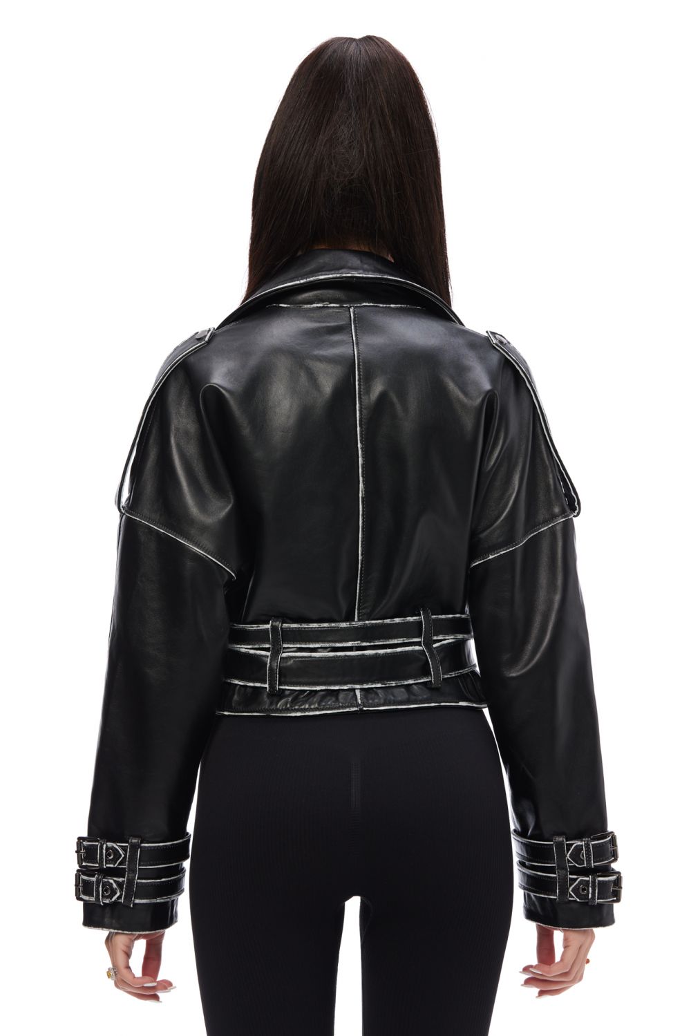 Bemosa Bogas elegáns fekete vintage női kabát