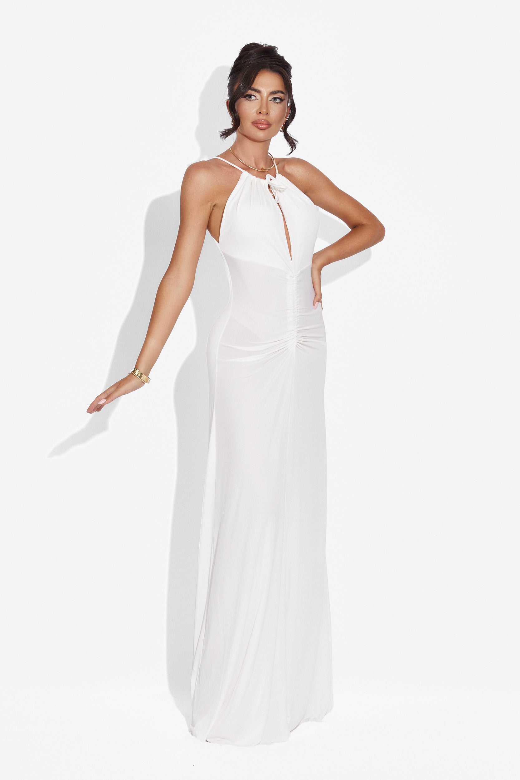 Hosszú fehér női ruha Lebrija Bogas