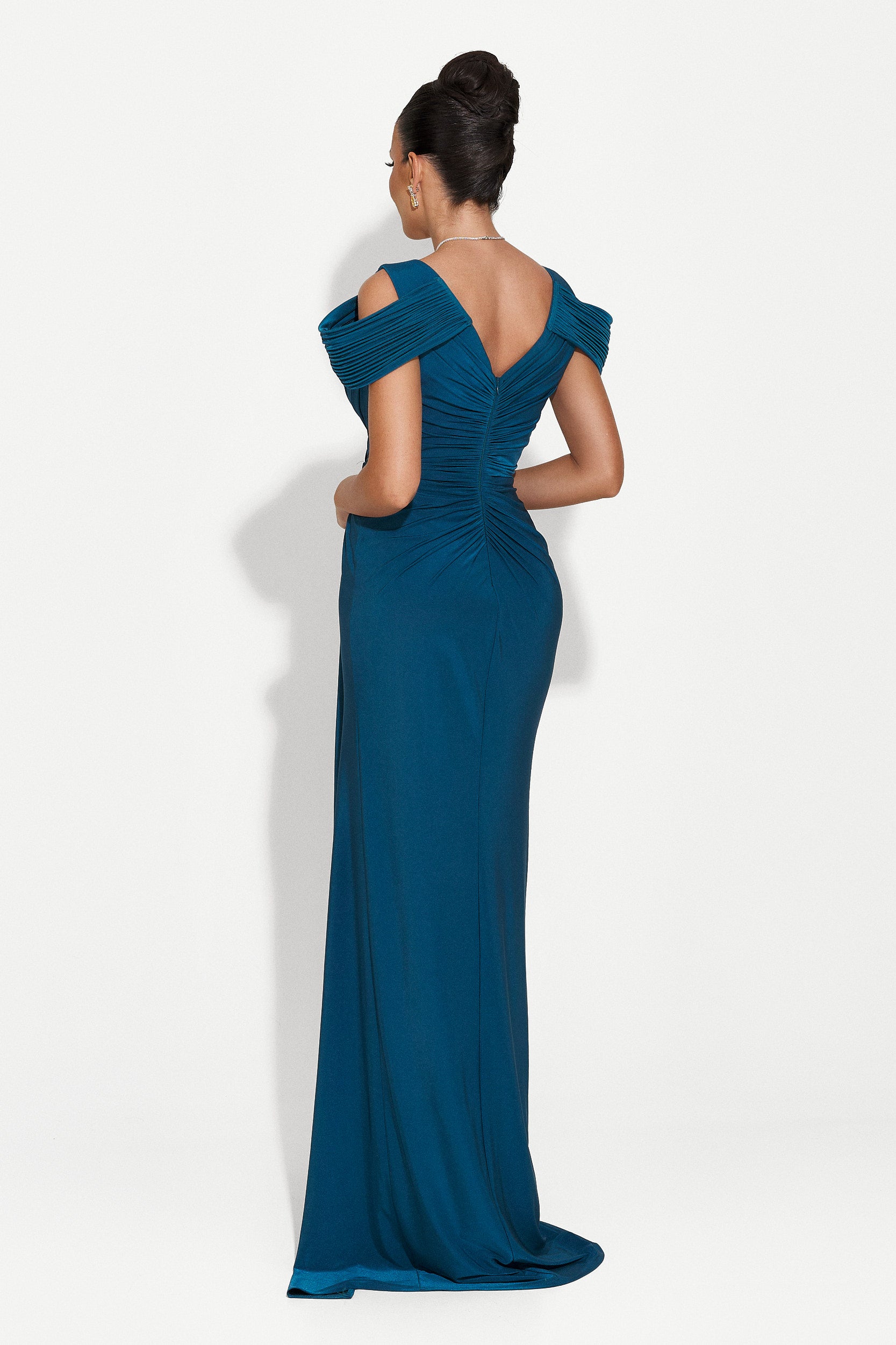 Soley Bogas hosszú kék női ruha