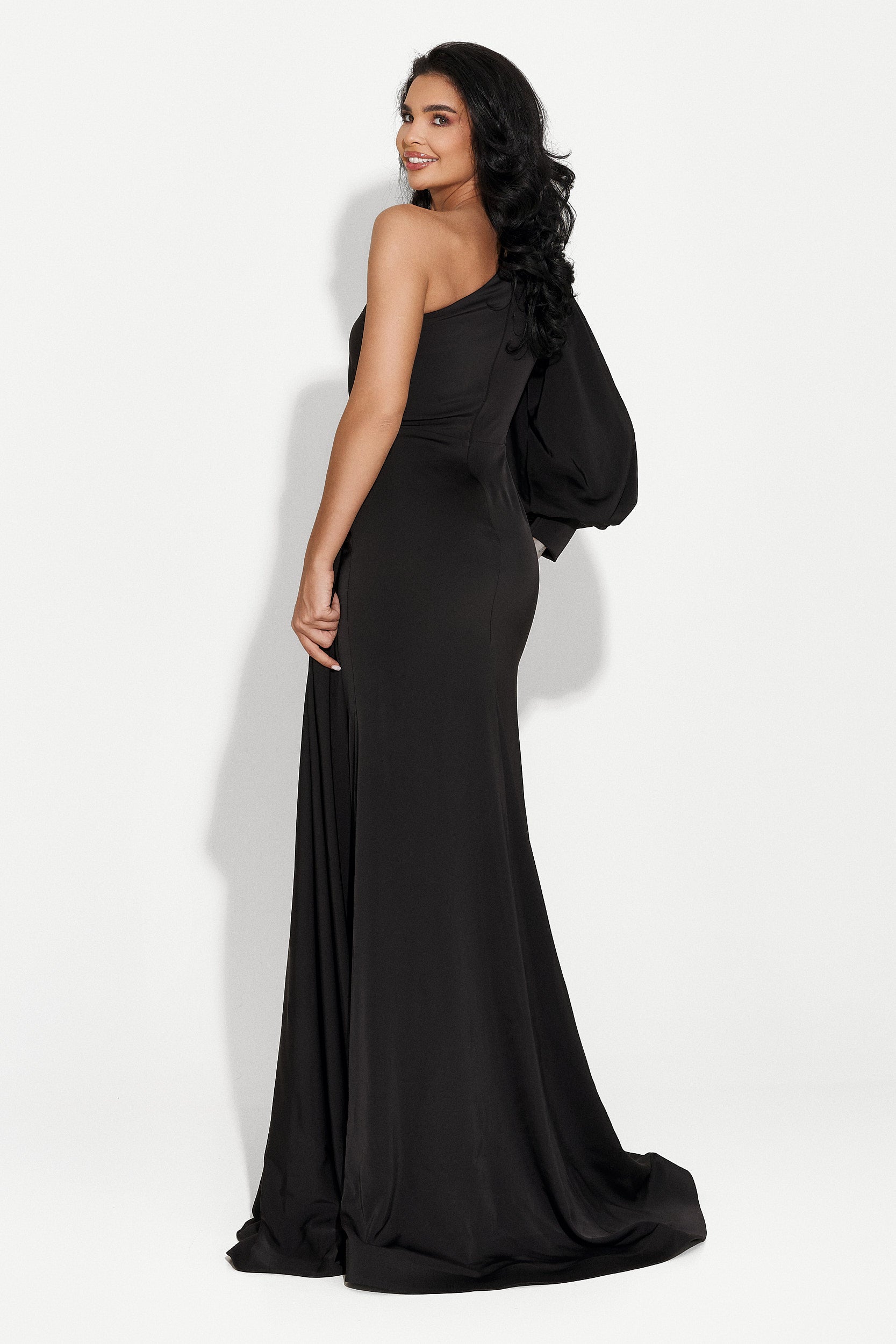 Hosszú fekete női ruha Eriosa Bogas