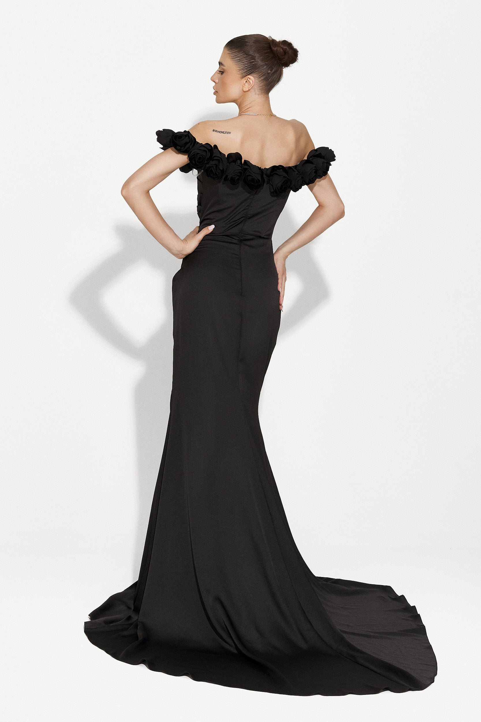 Hosszú fekete női ruha Rafaela Bogas