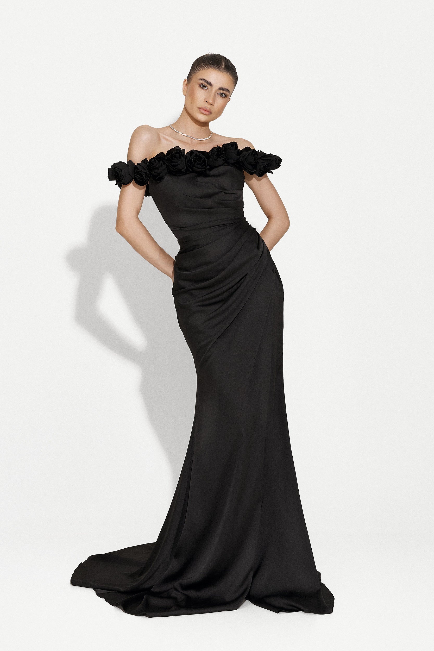 Hosszú fekete női ruha Rafaela Bogas