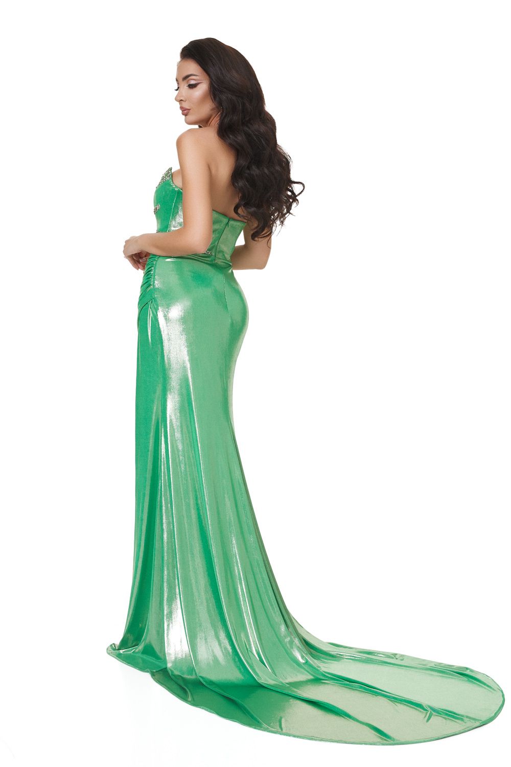 Hosszú zöld női ruha Gentisa Bogas