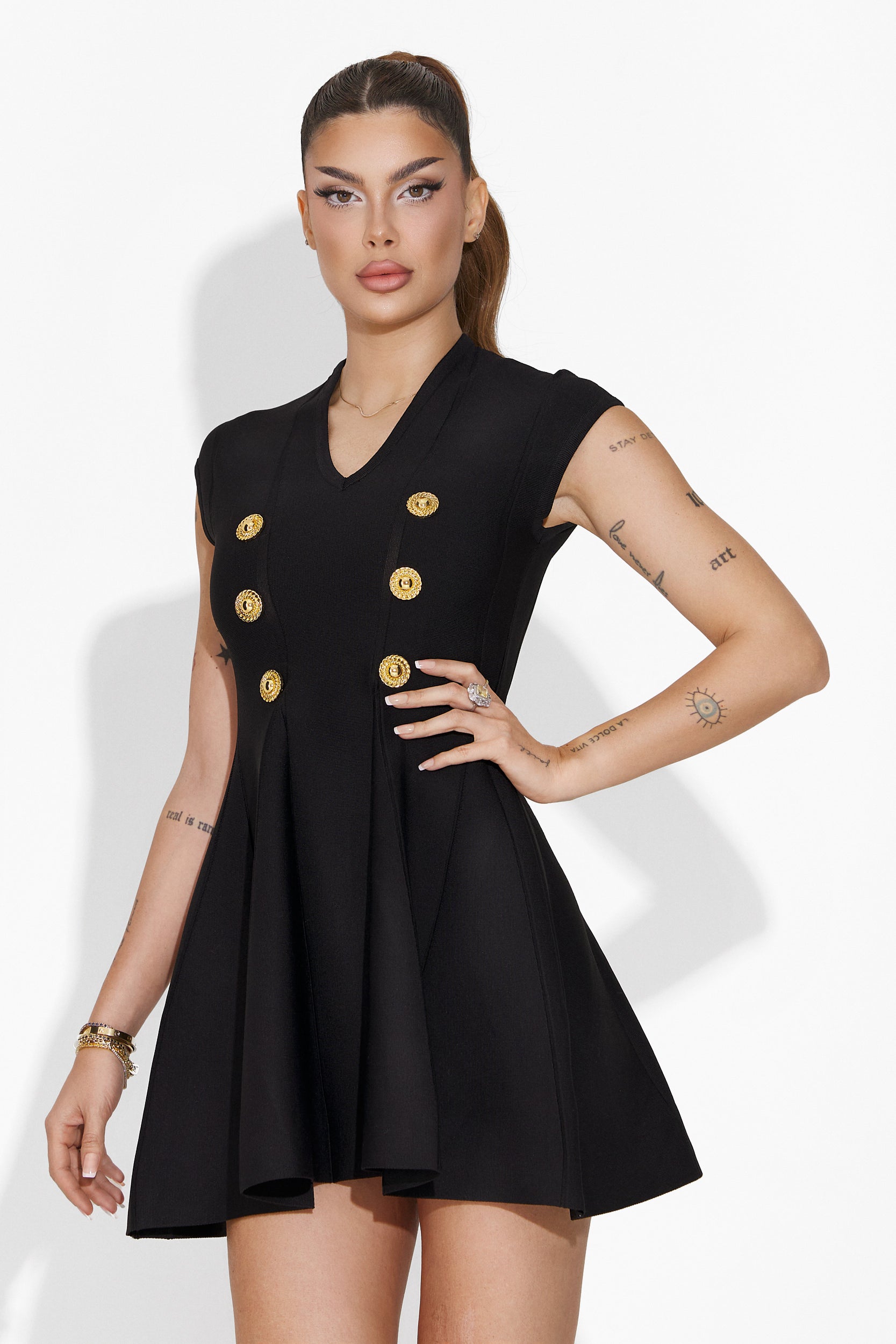 Rochie dama scurta neagra Liada Bogas